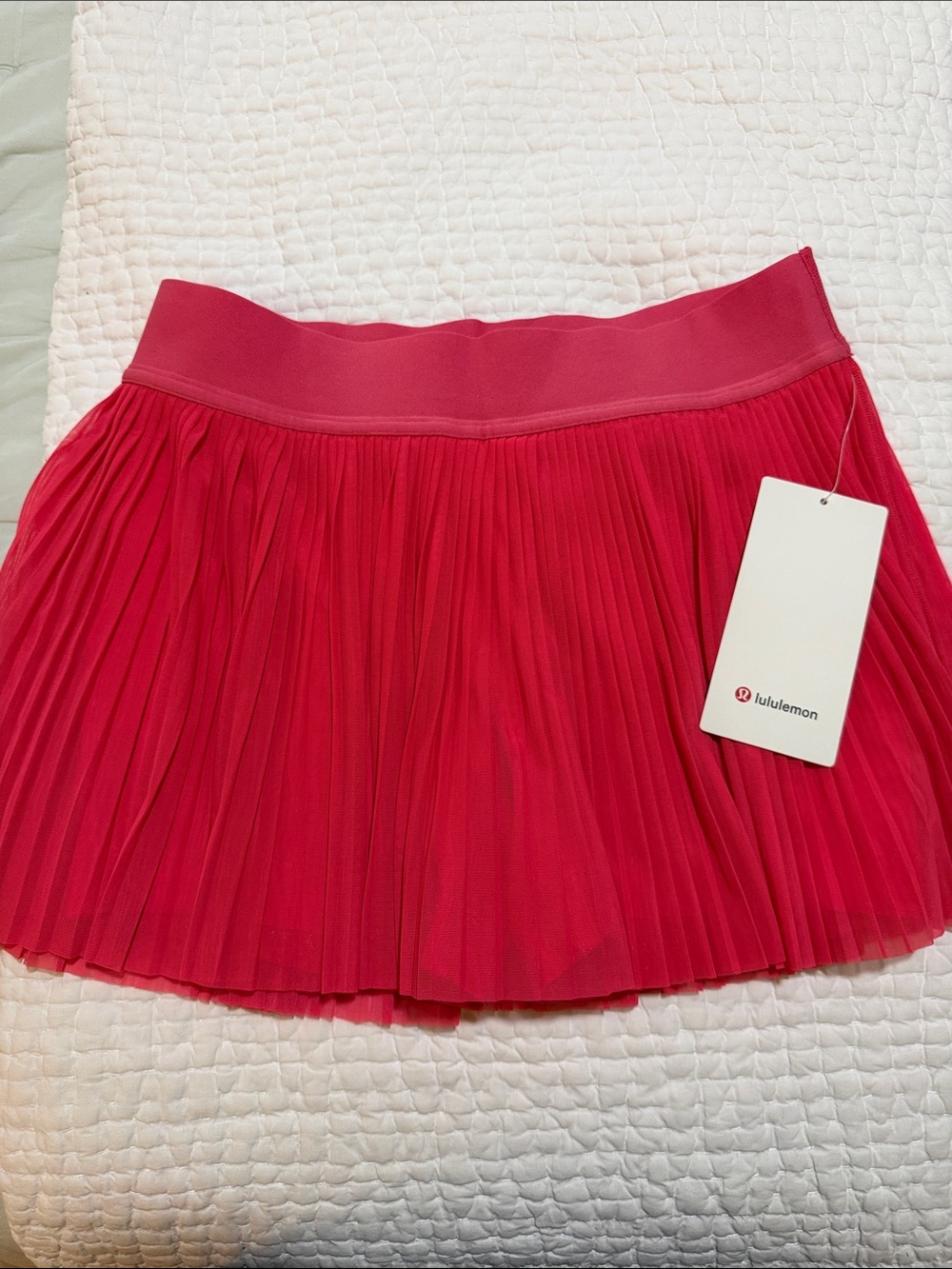 NWT lululemon athletica Mesh Pleats Pleats Mini Tennis Skirt — lipgloss size 8
